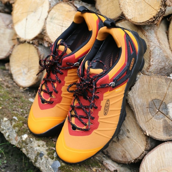 Keen Venture Waterproof Hiking Sneakers Mens 12‎ EUC Orange Trekking Soft Toe main image 9
